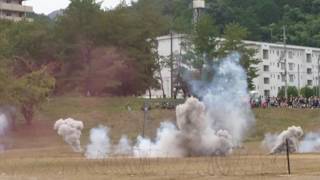 福知山駐屯地２０１９　戦車の空砲射撃