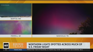 Northern lights spotted across much of U.S. Friday night