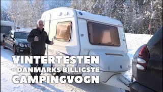 Vintertesten - Vega 365 (DK's billigste campingvogn) (Reklame)