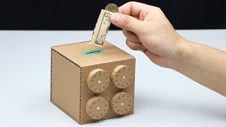 Wow! Amazing Safe Box 4 Digit Password DIY from Cardboard