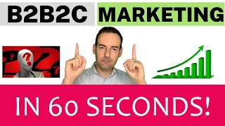 B2B2C business model and B2B vs B2C marketing strategies - IN 60 SECONDS!