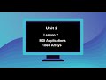 Theory: MDI Applications that use Partially Filled Arrays
