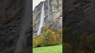 The Most Breathtaking Waterfall in Lauterbrunnen: Fall Foliage Wonderland!