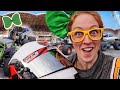 DRIVING MONSTER TRUCKS | Brecky Breck Explores Monster Trucks For Kids