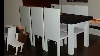 DIY 1:6 Scale Doll Dining Table Set