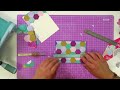 how to create patchwork cards with hexagon dies