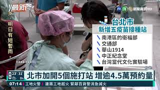 BNT預約秒殺惹民怨 北市加開5接種站｜華視新聞 20211019