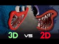 Im not a monster - 3D vs 2D version | Poppy Playtime (I wanna live)