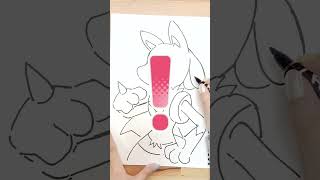 【お絵描き】左右どっち？選んだ方のポケモンのイラスト描いてみた！Pokémon's Art Challenge #shorts