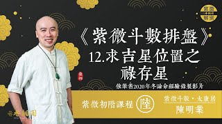 紫微初階線上班第十七堂 | 斗數排盤12.求祿存星位置 | 線上課程《紫微解密》(字幕版)