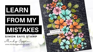 Sharing Card Making Mistakes! Blackout Technique