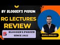 RG Lectures Review