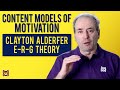 Clayton Alderfer and ERG Theory - Content Models of Motivation