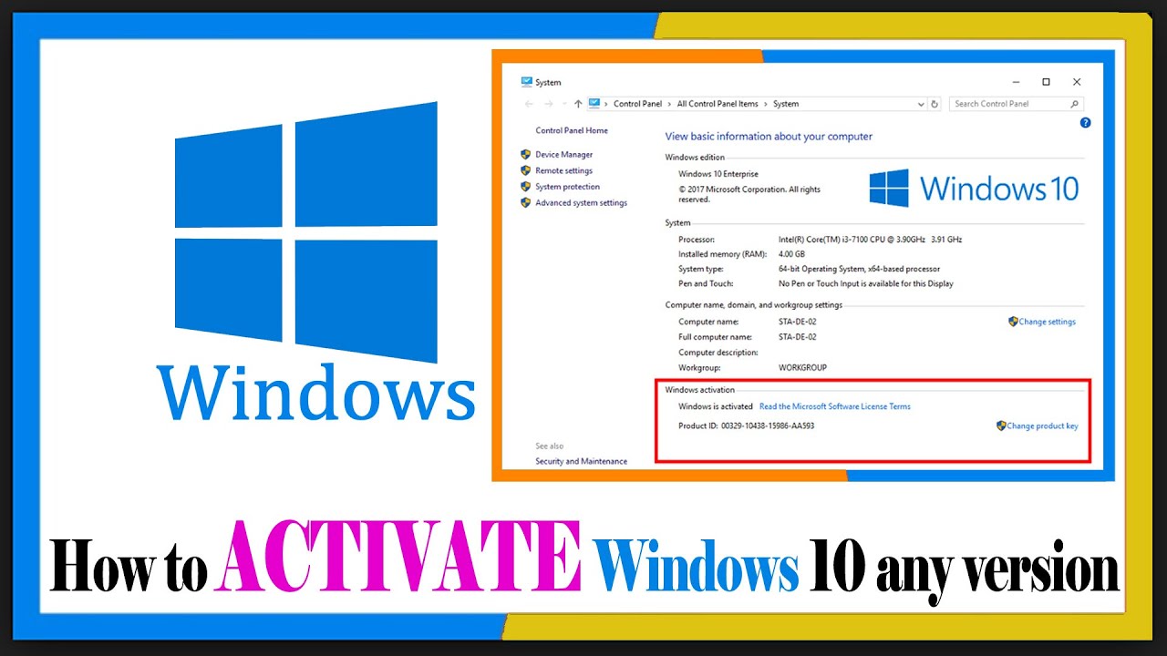 How To Activate Window 10 All Version, Activation Cmd Txt 2020 (no More ...