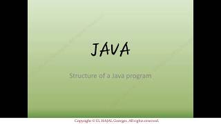 Under 5 minutes : First JAVA program