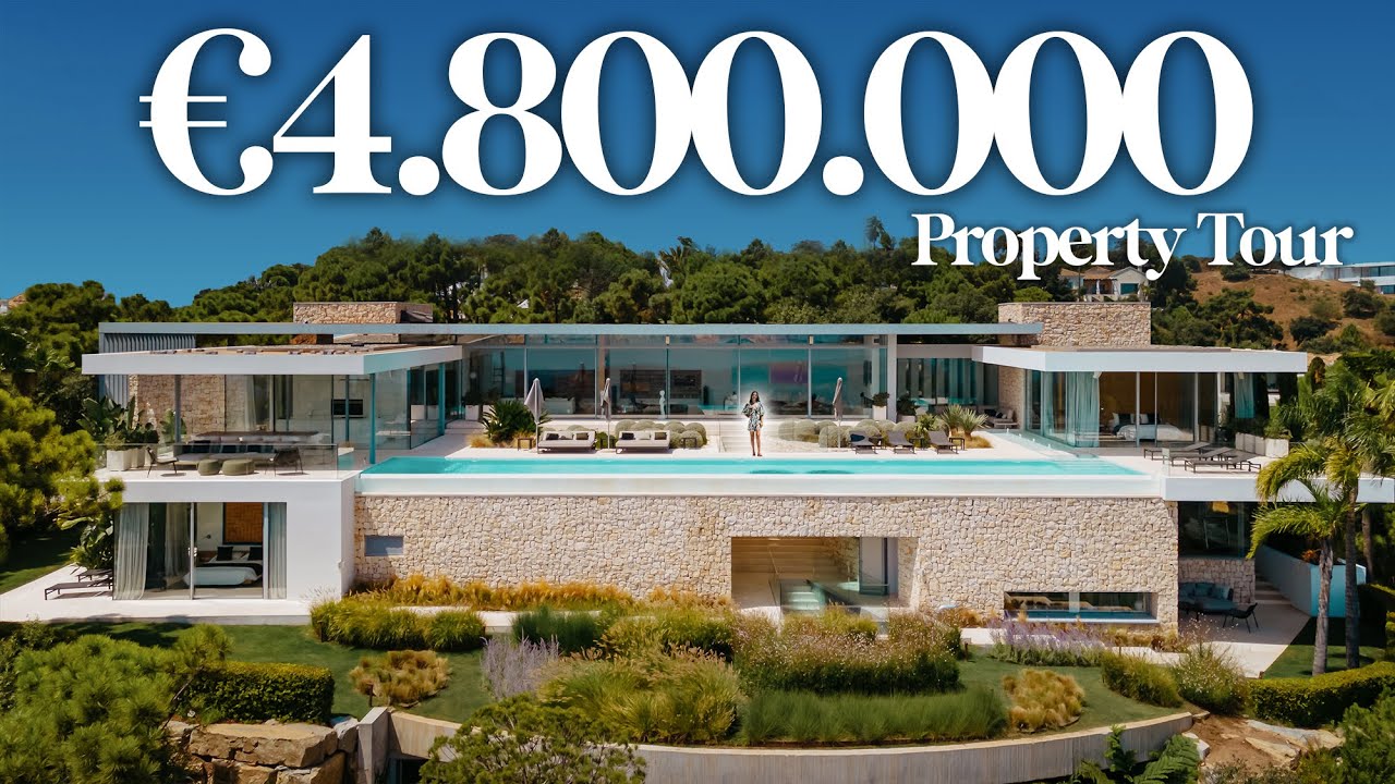 Inside €4.800.000 New Hilltop Modern Mega Mansion With Amazing Views In ...