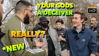 Your Gods a deceiver! Really? Ali Dawah Vs Visitor | Speakers corner | Hyde Park