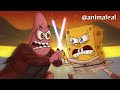 Obi-Wan VS Anakin but it's Spongebob VS Patrick - Animation