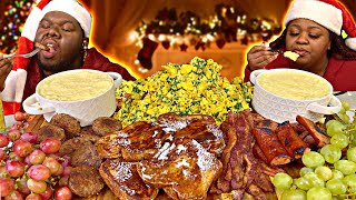 GIANT BREAKFAST MUKBANG!!! | COOKING +  EATING SHOW