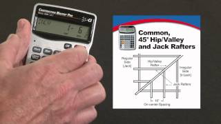 Construction Master Pro DT Commons, 45/non-45 degree Hips, Valleys and Jack Rafters How To