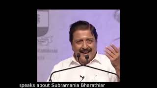 Actor Sivakumar Speaks about Bharathiar