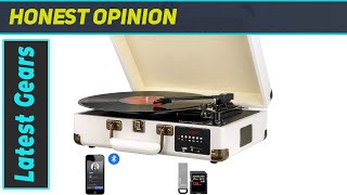 Unboxing and Review of DIGITNOW Record Player - All-in-One Turntable with Bluetooth, FM Radio, and