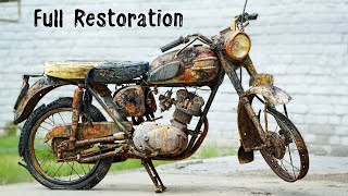 Full RESTORATION 60 Years Old Destroyed British Motorcycle