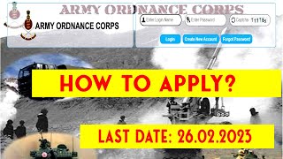 How to Apply AOC Recruitment 2023, Tradesman Mate and Fireman Vacancy - Army Ordnance Corps
