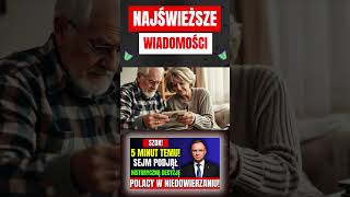 SZOK! 5 MINUT TEMU! SEJM PODJĄŁ HISTORYCZNĄ DECYZJĘ – POLACY W NIEDOWIERZANIU!