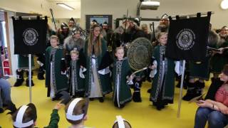 2017 Cullivoe Jarl Squad singing at Yell School Nursery