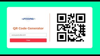 How To Make QR Code Generator using React.js | QR Code Generator in JavaScript | upCoding
