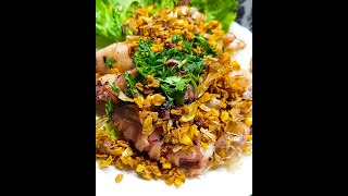 មឹកបំពងខ្ទឹមលីង Fried Squid with Garlic | Yummy Foodies | Cropper Cooking