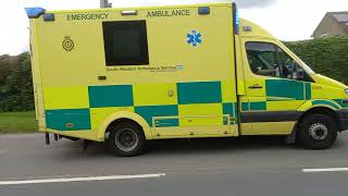 South Western Ambulance Service Mercedes Sprinter responding Highworth Wiltshire 10.7.2021