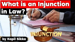 What is Injunction in Law? Difference in Permanent, Temporary & Preliminary injunction | RPSC J