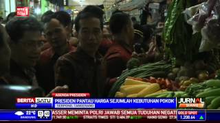 Jokowi Tinjau Harga Bahan Pokok di Pasar Modern