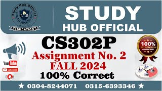 CS302P assignment 2 solution Fall 2024 | CS302P assignment 2 solution 2024 | CS302P Assignment 2