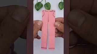 Origami Paper Pant | Paper Crafts   #Shorts