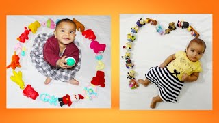 Creative photo ideas to make kids photo viral|  1 year old photography|Baby photoshoot ideas at home
