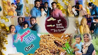 Azwan 1st birthday celebration with family nd frnds / @Nasheba gruesome nasi's vlog