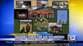 SAR volunteers start training tomorrow