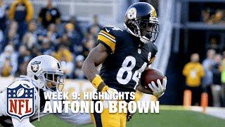 Antonio Brown Highlights from Career-High 284-Yard Game! | Raiders vs. Steelers