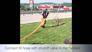 Water Supply Training - Fill Tanker from a Hydrant