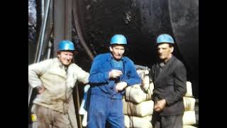 Steelworks, Duisburg, taping out,Ironworks Thyssen, Germany 1960's