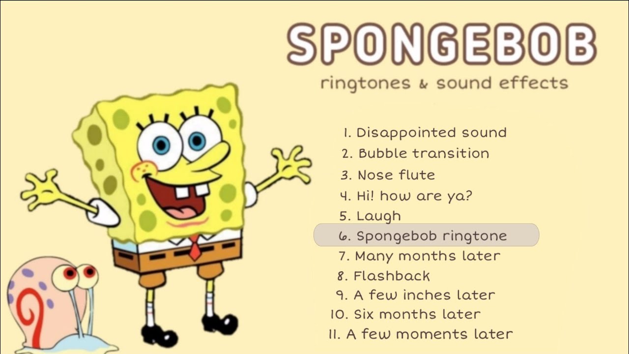 Spongebob Ringtones Sound Effects Youtube