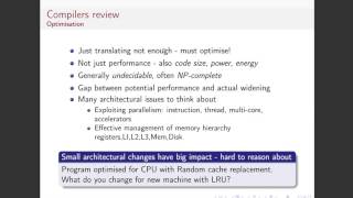 Compiler Optimisation Lecture 1 Part 2