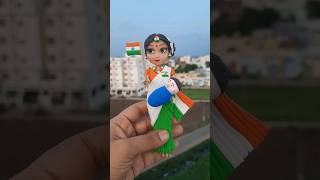 Independence day special🇮🇳💕Love India🇮🇳💞Old Doll Makeover To Cute Mother India Holding Indian Flag🥰