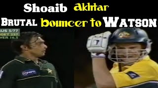 Shoaib Akhtar Killer BOUNCER to Shane Watson 2002