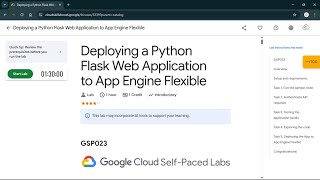 Deploying a Python Flask Web Application to App Engine Flexible | #qwiklabs | #GSP023 #CLI