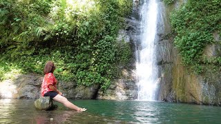 《台東景點》一把椅子，一本書！一道白練，一壺茶！偷得浮生半日閒！隱藏在林道裡的秘境，路旁的消暑好去處~知本林道瀑布