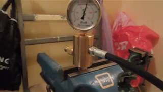 НРГ - Насос ручной гидравлический, High pressure hand pump test 1